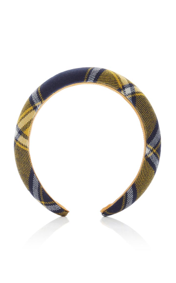 Jennifer Behr Kamden Checked Wool Headband