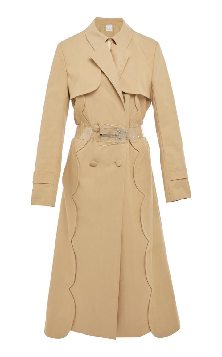 Huishan Zhang Bo Scallop Trench Coat