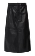 Joseph Bell Leather Midi Skirt