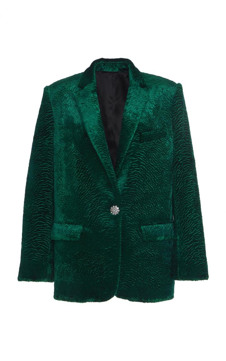 Attico Oversized Cloque Blazer