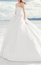 Alex Perry Bride Blake Strapless Floral Gown