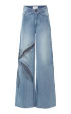 Johanna Ortiz Pale Blue Spirit High-rise Wide-leg Jeans