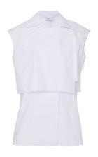 Rosetta Getty Sleeveless Cotton Patch Shirt