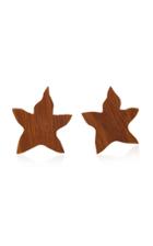Sophie Monet The Lily Shedua Wood Earrings
