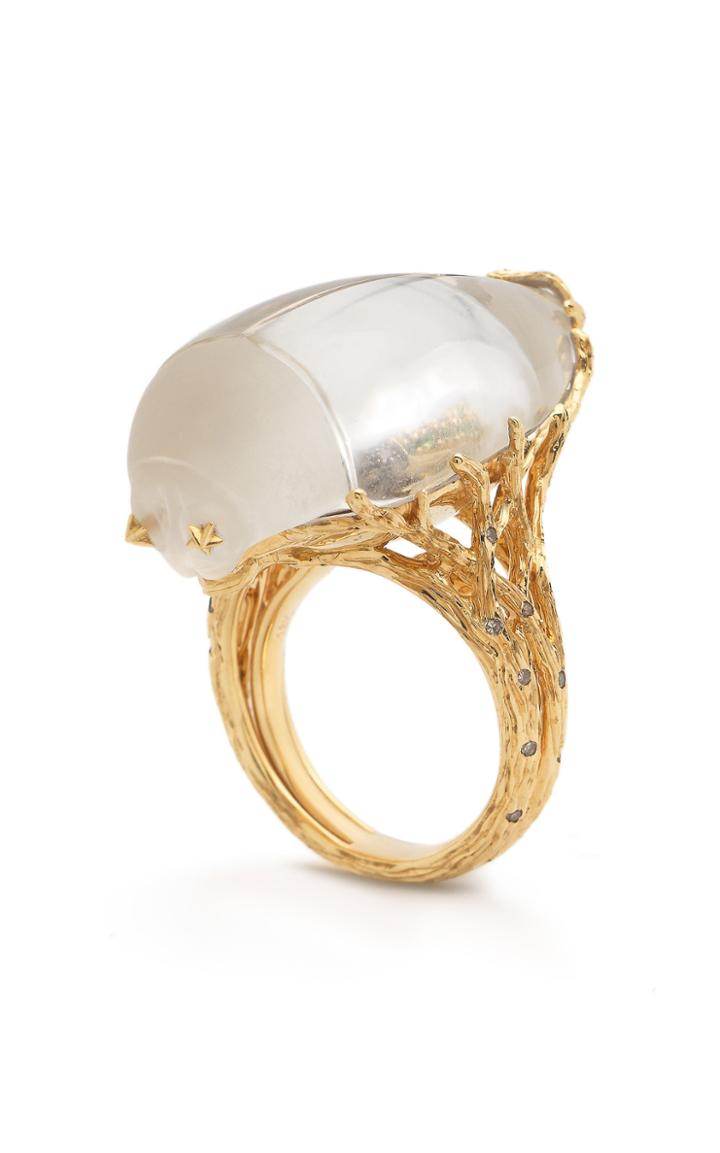 Bibi Van Der Velden Through The Looking Glass Scarab Ring