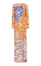 Moschino Embroidered Print Gown