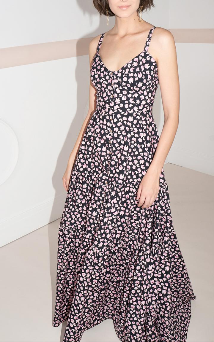 Moda Operandi Maria Lucia Hohan Mateeta Floral-print Poplin Maxi Dress Size: 36