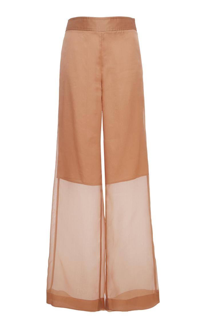 Moda Operandi Jil Sander Silk Organza Wide Leg Trouser