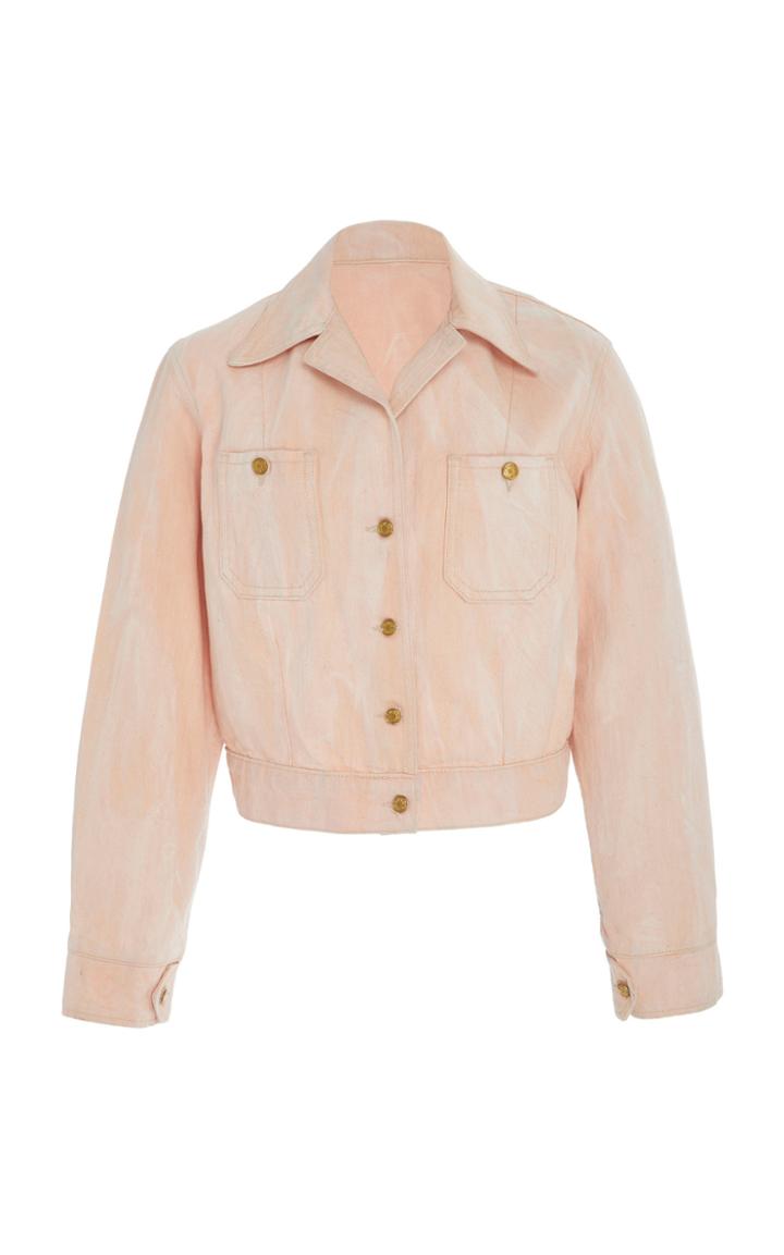 B Sides Cropped Denim Jacket