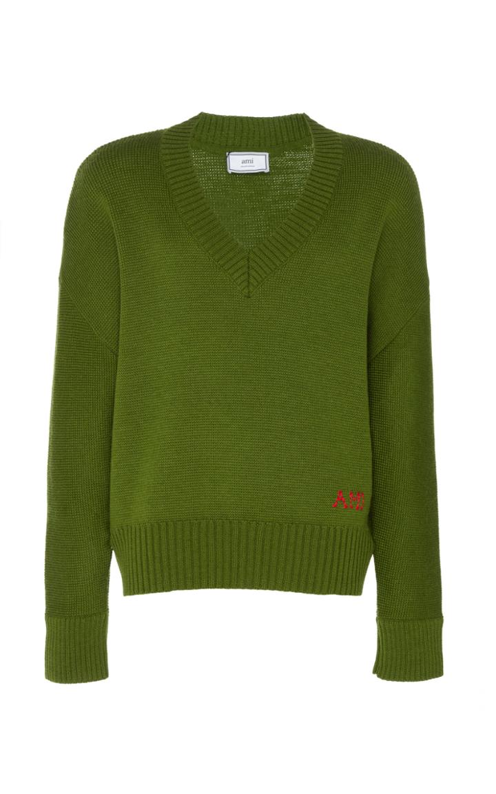 Ami V Neck Oversize Sweater
