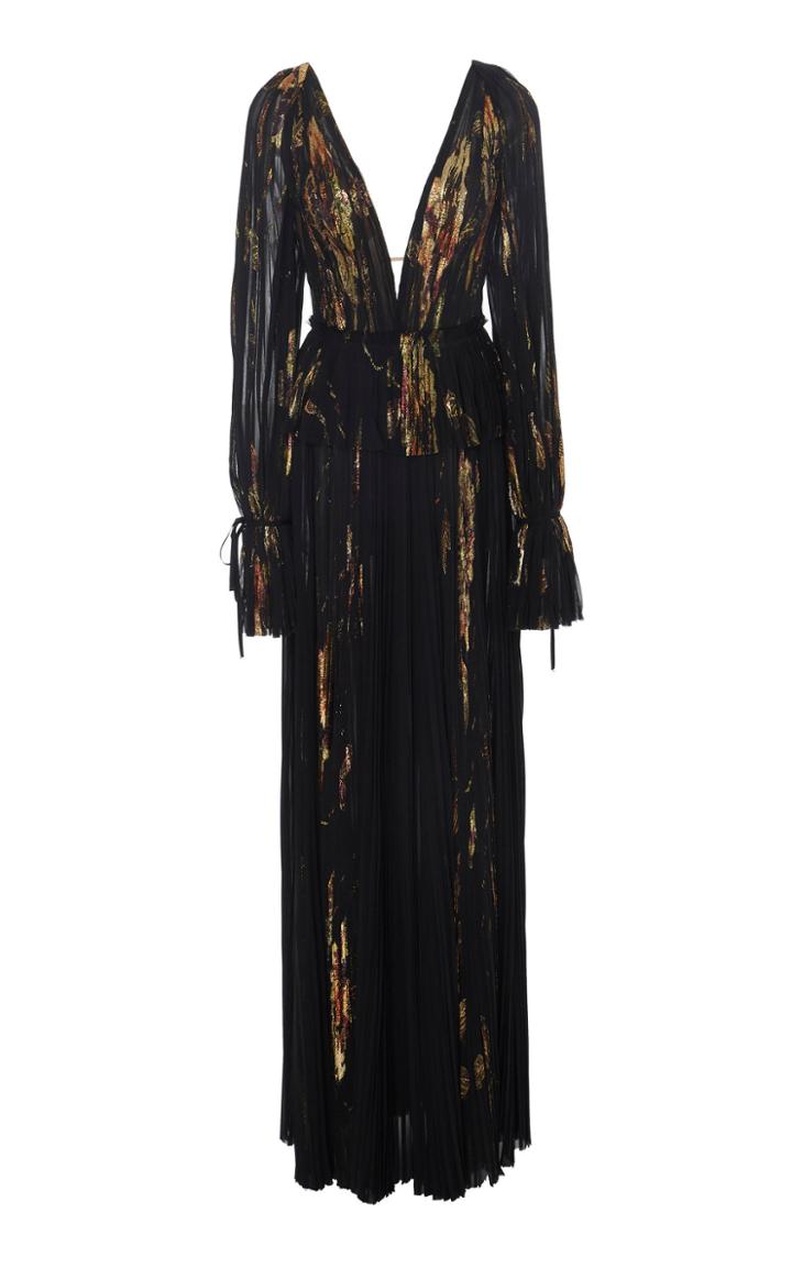 J. Mendel V-neck Gown