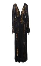 J. Mendel V-neck Gown
