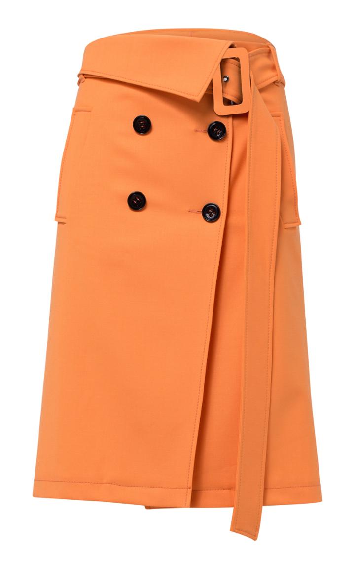 Moda Operandi Dorothee Schumacher The New Ambition Double-breasted Wool-blend Skirt