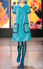Anna Sui Embellished Chenille Mini Dress
