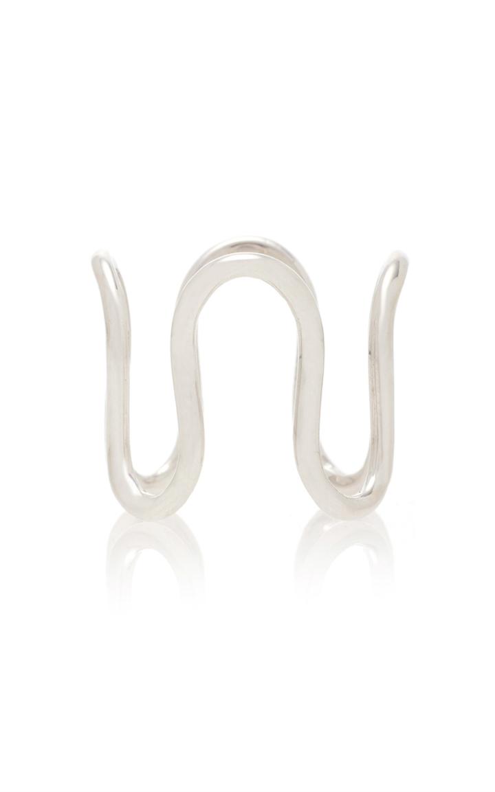 Sabine Getty White Gold Wiggly Ring