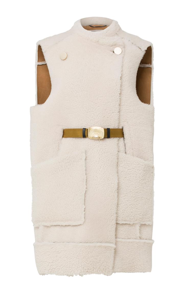 Dorothee Schumacher Curly Layer Reversible Lamb Vest