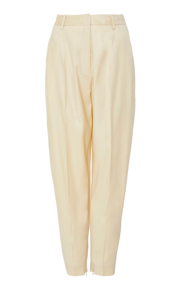 Cyclas Wool Silk-blend Cropped Pants