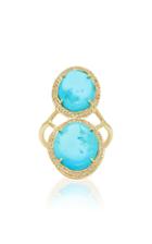 Jacquie Aiche One-of-a-kind Turquoise Slice Trinity Ring