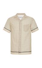 Officine Gnrale Dario Placed Dots Short Sleeve Shirt