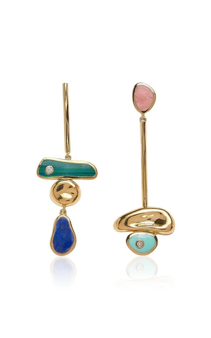 Moda Operandi Pamela Love Pendulum 14k Gold-plated Earrings