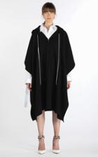 Moda Operandi N21 Chain-detailed Wool-blend Hooded Poncho Coat
