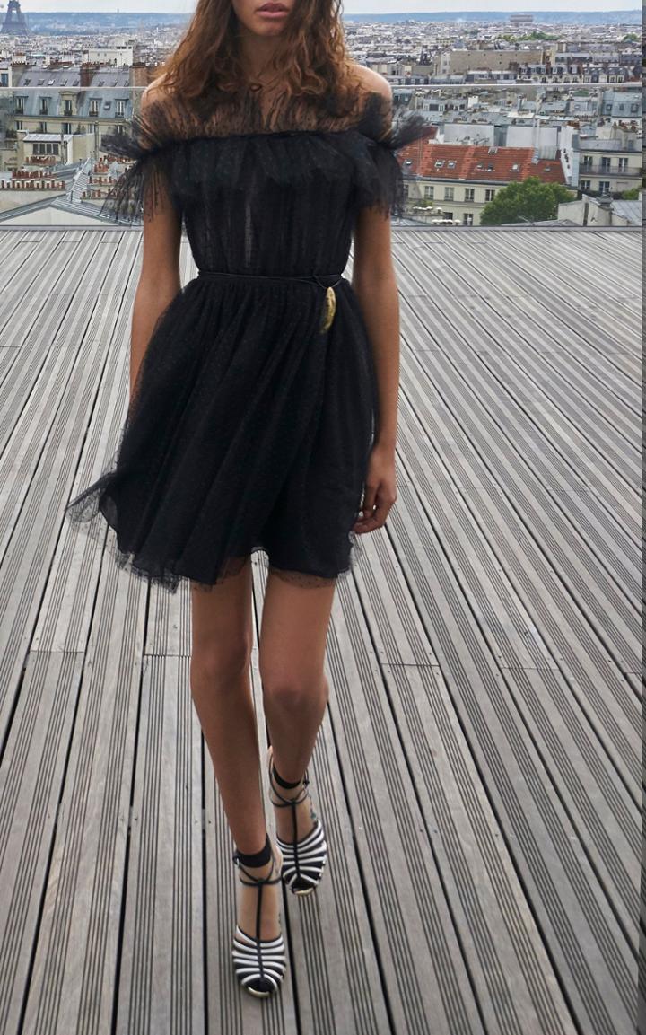 Giambattista Valli Off The Shoulder Mini Dress
