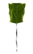 Moda Operandi Ann Demeulemeester Cropped Velvet Waistcoat
