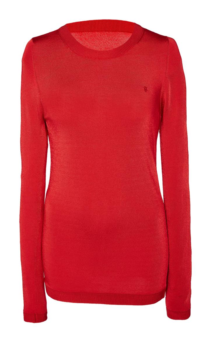 Brandon Maxwell Long Sleeved Knit Top