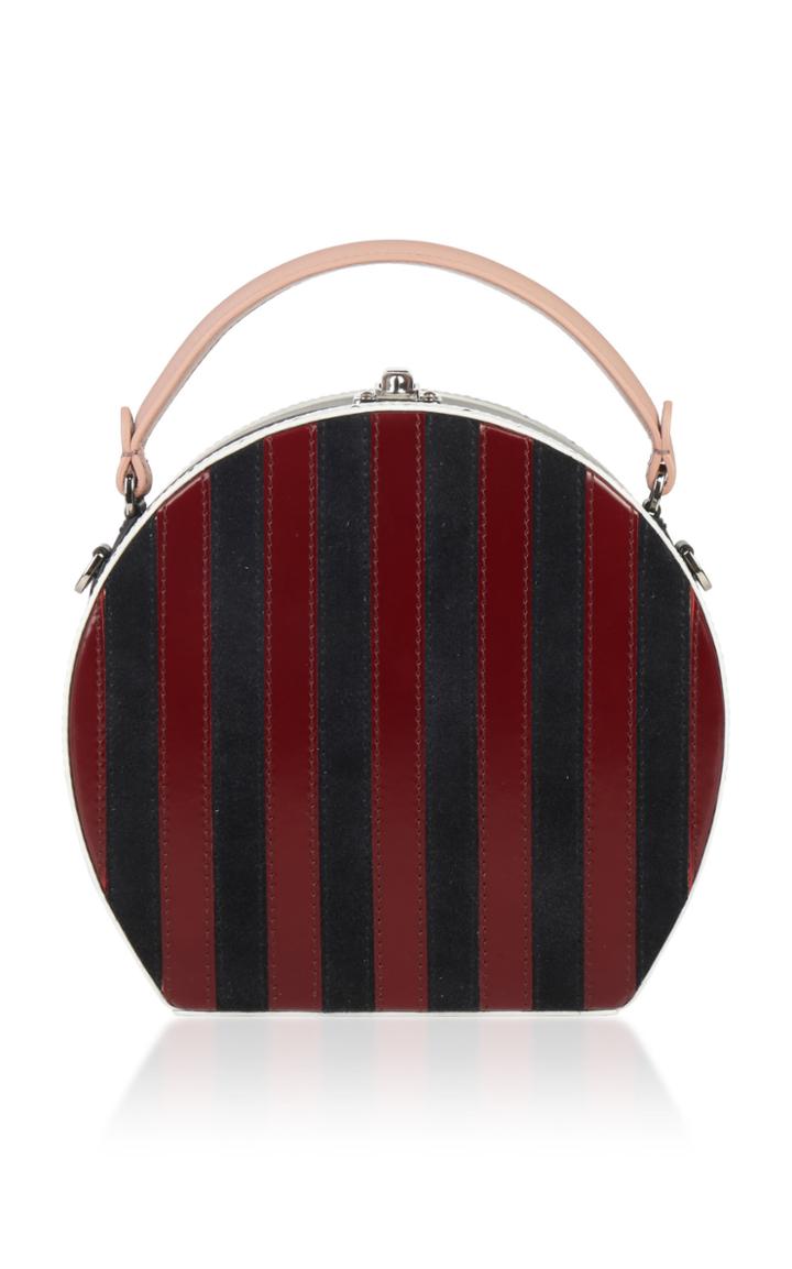 Bertoni1949 Spazzolato And Suede Stripes Bertoncina Bag