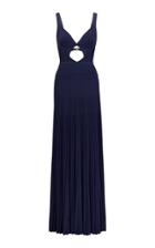 Ralph Lauren Camisole Cutout Evening Dress