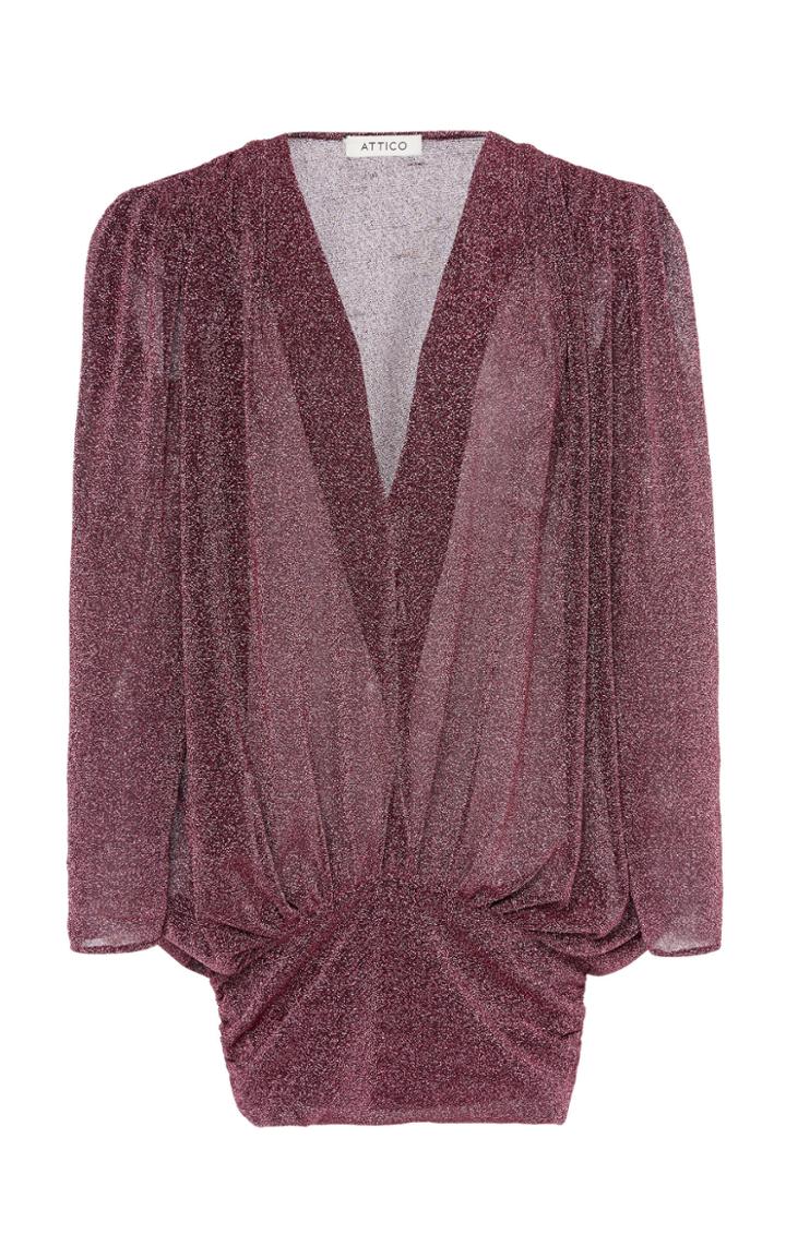 Attico Sequin Jersey Mini Dress