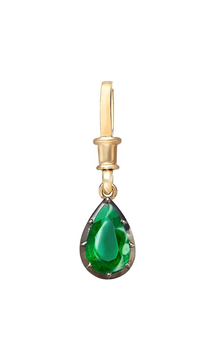 Jessica Mccormack One-of-a-kind Emerald Pear-shape Drop Pendant