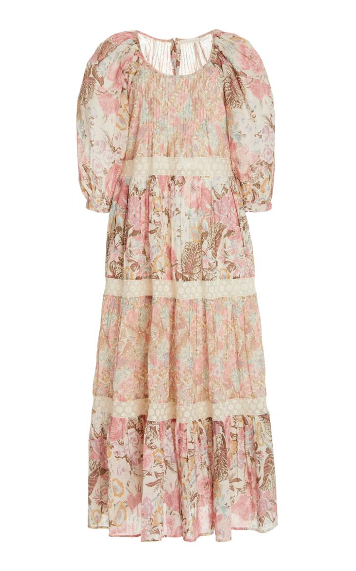 Moda Operandi Loveshackfancy Evren Floral-printed Cotton Dress