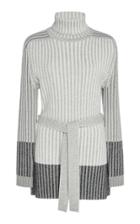 Tome Turtleneck Ribbed Tunic Top