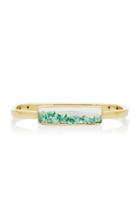 Moritz Glik 18k Gold Emerald Cuff Bracelet
