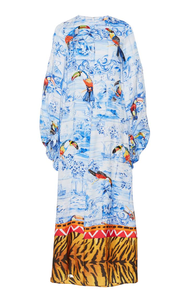 Stella Jean Toucan Maxi Dress