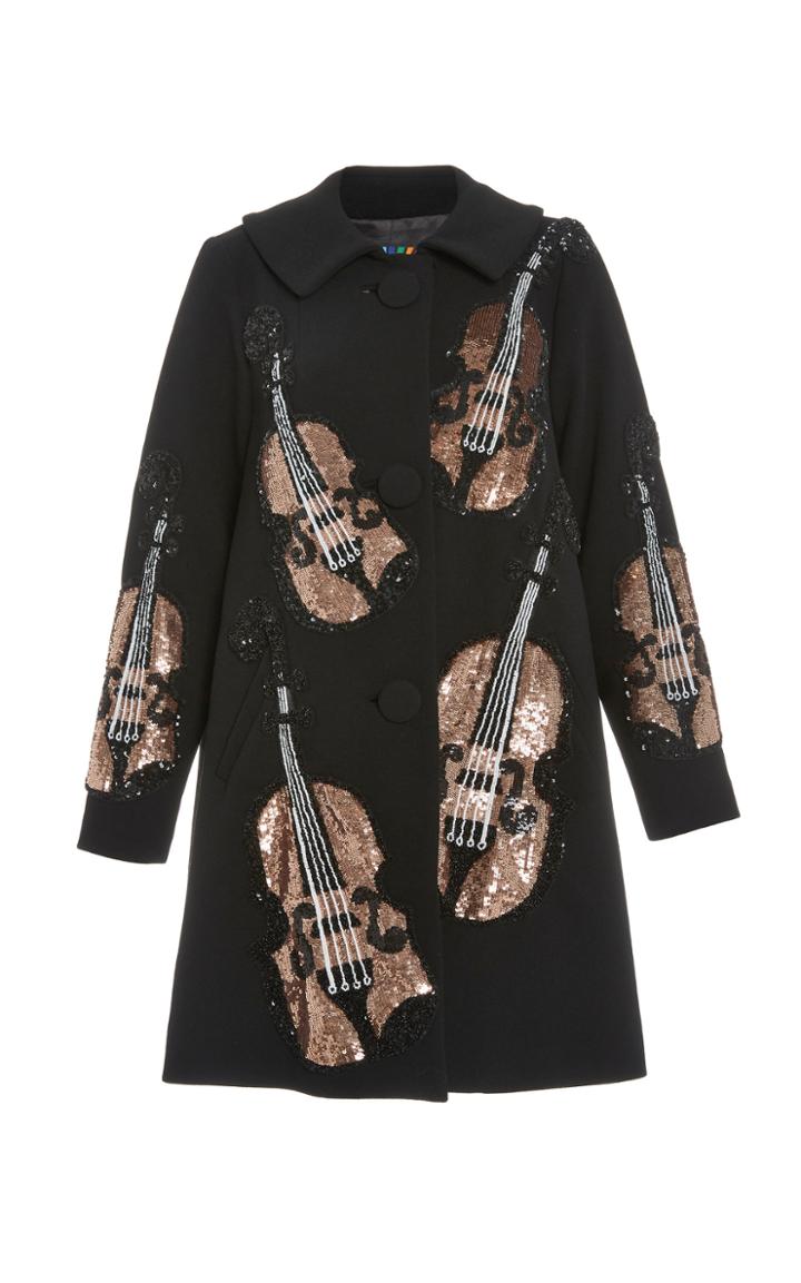 Moda Operandi Libertine Mozart Violin Sonata Stretch Wool Coat