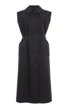Moda Operandi Cecilie Bahnsen Haven Belted Cotton-blend Wrap Vest