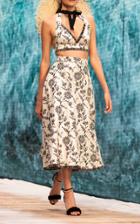 Moda Operandi Ralph & Russo Embroidered Raffia A-line Skirt
