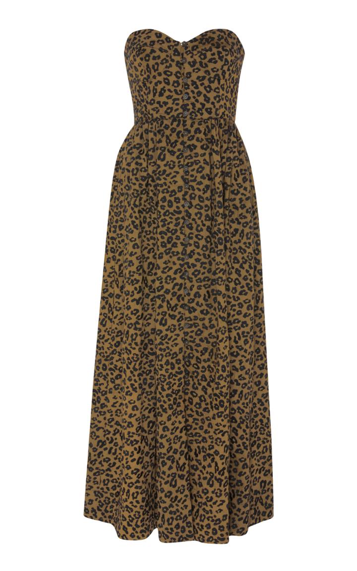 Mara Hoffman Mercedes Cotton Animal-print Jumpsuit