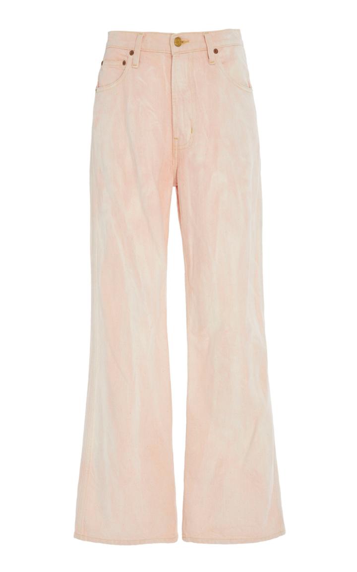 B Sides Plein High-rise Straight-leg Watercolor Jeans