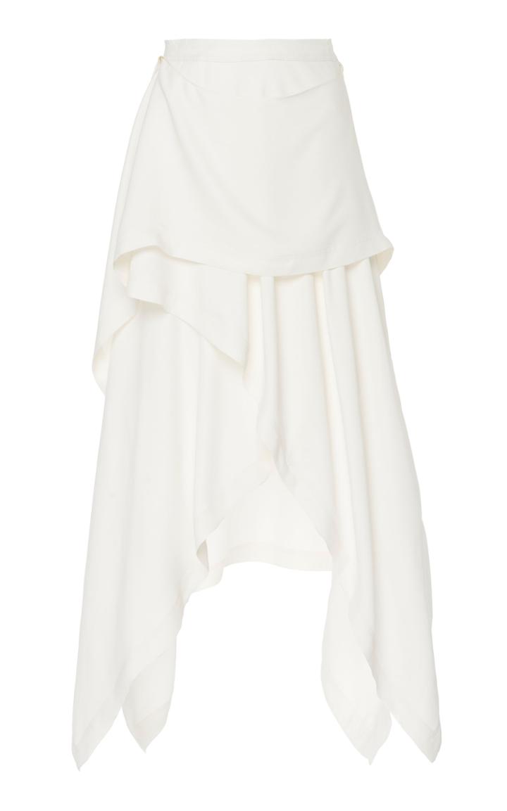 Moda Operandi Jw Anderson Draped Silk Skirt Size: 6