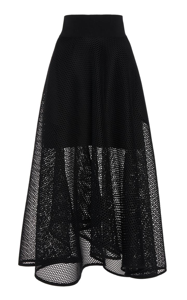 Akris Fishnet Voile Skirt