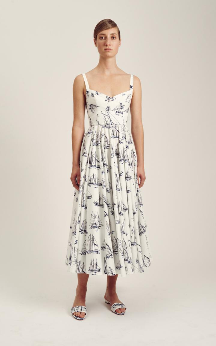 Moda Operandi Emilia Wickstead Elita Printed Satin Dress