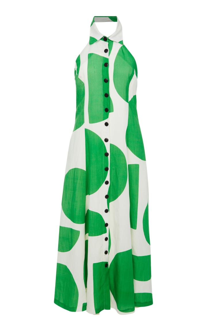 Mara Hoffman Circles Halter Midi Dress