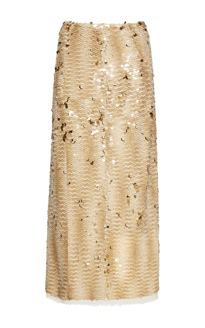 Rejina Pyo Sasha Sequin Pencil Midi Skirt