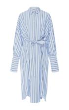 Tibi Pinstripe Shirt Dress