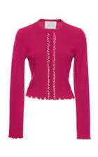 Moda Operandi Victor Glemaud Lettuce Edge Merino Wool Sweater Size: L
