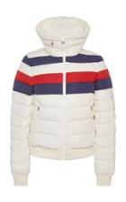 Perfect Moment Striped Quilted Shell Down Jacket