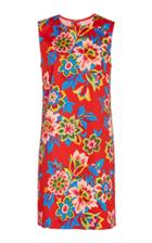 Carolina Herrera Floral-print Shift Cotton Dress